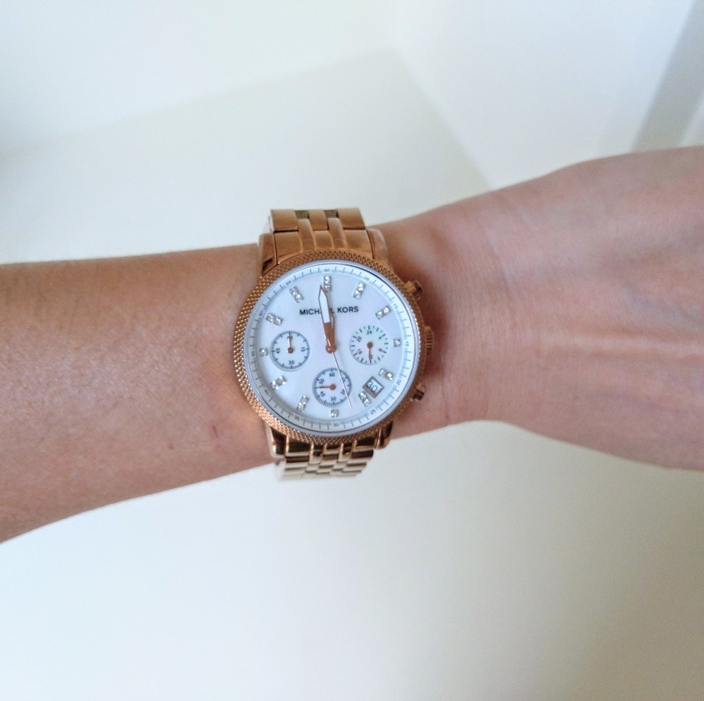 Michel Kors Rose Gold Tone Stainless Steel  Watch